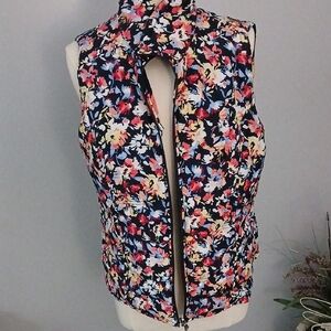 Floral Reversable Vest- NWOT